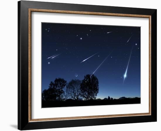 Meteor Shower, Artwork-Detlev Van Ravenswaay-Framed Photographic Print