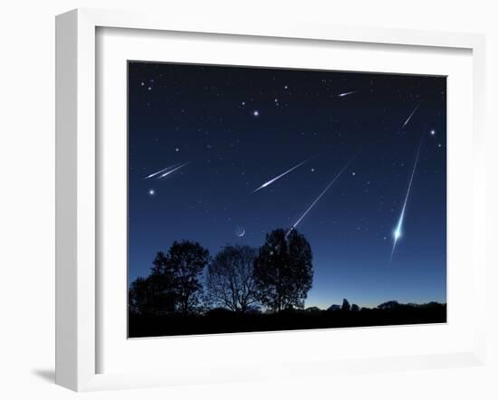 Meteor Shower, Artwork-Detlev Van Ravenswaay-Framed Photographic Print