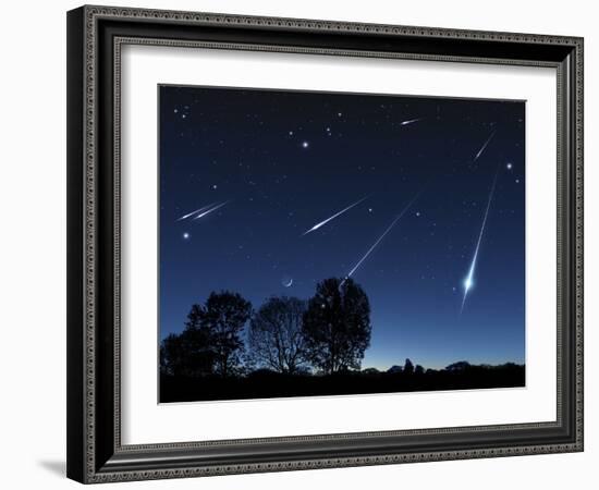 Meteor Shower, Artwork-Detlev Van Ravenswaay-Framed Photographic Print