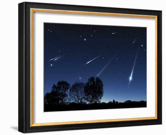 Meteor Shower, Artwork-Detlev Van Ravenswaay-Framed Photographic Print