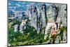 Meteora Monasteries, Greece, Horizontal Shot-Lamarinx-Mounted Photographic Print