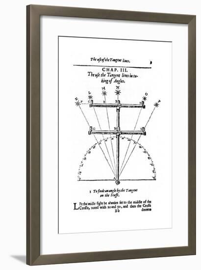 Method of Measuring Angles with a Cross-Staff, 1636-null-Framed Giclee Print