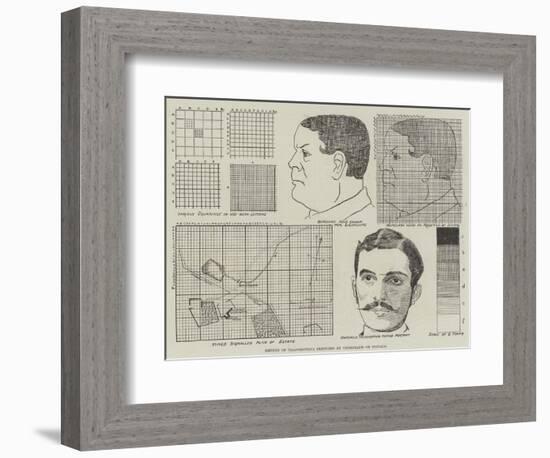 Method of Transmitting Sketches by Telegraph or Signals-null-Framed Giclee Print