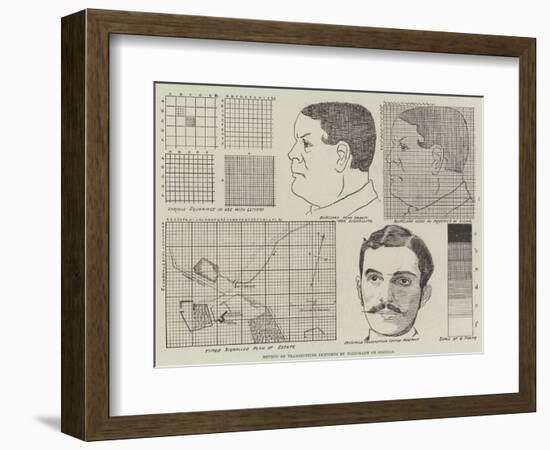 Method of Transmitting Sketches by Telegraph or Signals-null-Framed Giclee Print