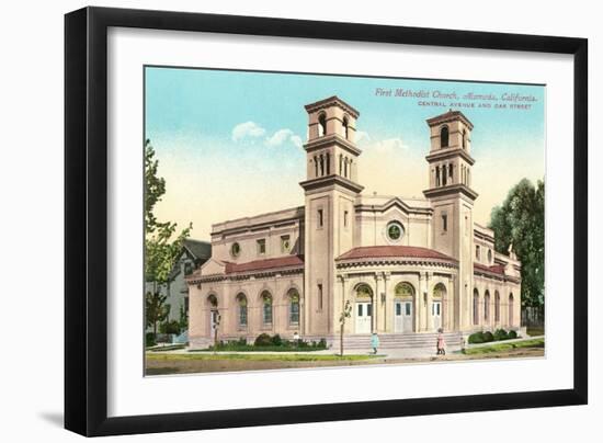 Methodist Church, Alameda, California-null-Framed Art Print