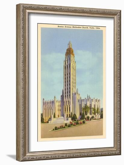 Methodist Church, Tulsa, Oklahoma-null-Framed Art Print