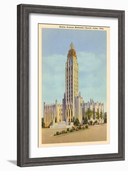 Methodist Church, Tulsa, Oklahoma-null-Framed Art Print