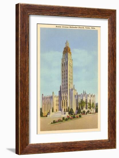 Methodist Church, Tulsa, Oklahoma-null-Framed Art Print
