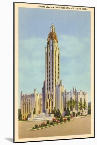 Methodist Church, Tulsa, Oklahoma-null-Mounted Art Print