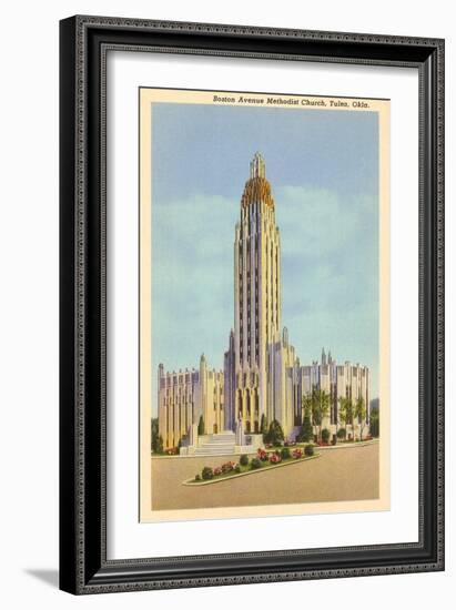 Methodist Church, Tulsa, Oklahoma-null-Framed Art Print