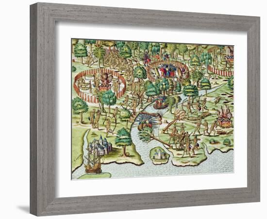 Methods of Sieging and Attacking, c.1592-Theodor de Bry-Framed Giclee Print