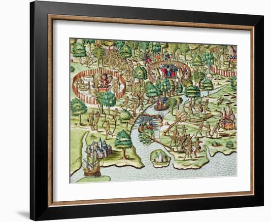 Methods of Sieging and Attacking, c.1592-Theodor de Bry-Framed Giclee Print