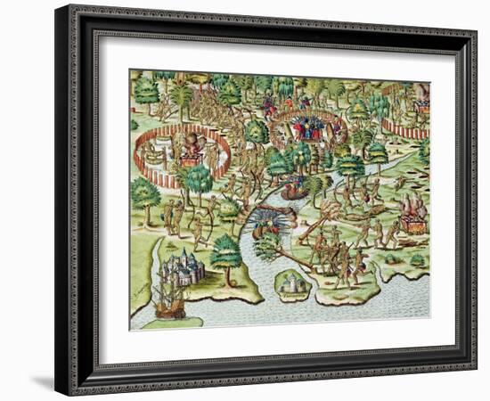 Methods of Sieging and Attacking, c.1592-Theodor de Bry-Framed Giclee Print