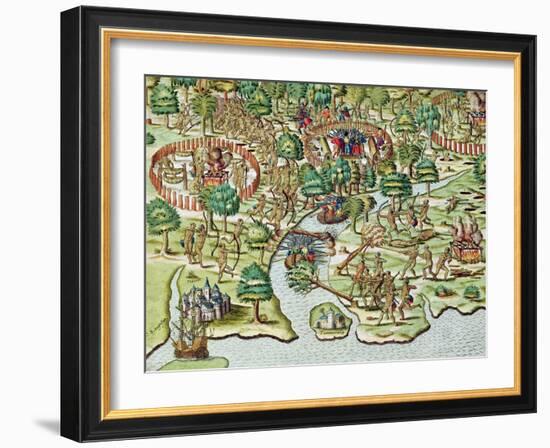 Methods of Sieging and Attacking, c.1592-Theodor de Bry-Framed Giclee Print