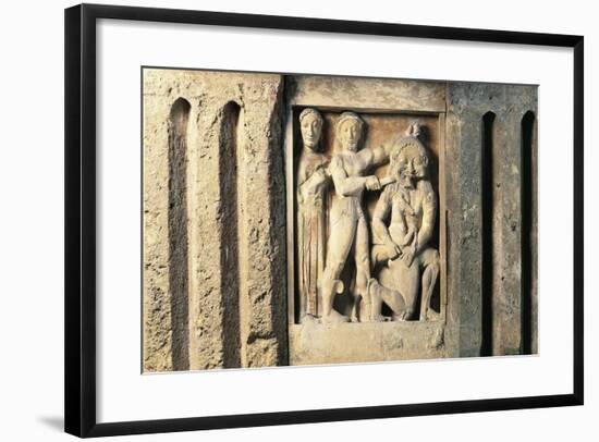 Metope Depicting Perseus Slaying Medusa, from Selinunte, Sicily, Italy-null-Framed Giclee Print