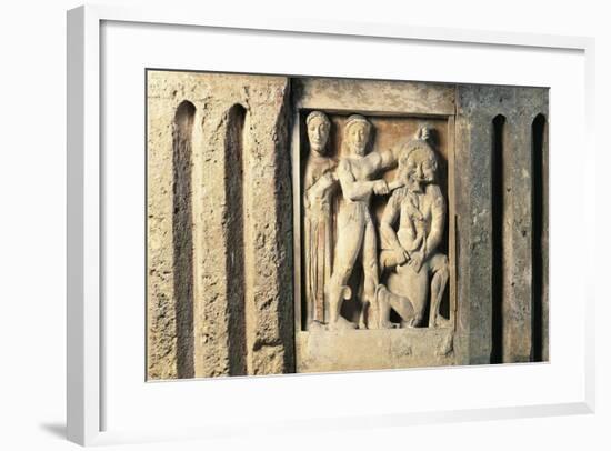 Metope Depicting Perseus Slaying Medusa, from Selinunte, Sicily, Italy-null-Framed Giclee Print