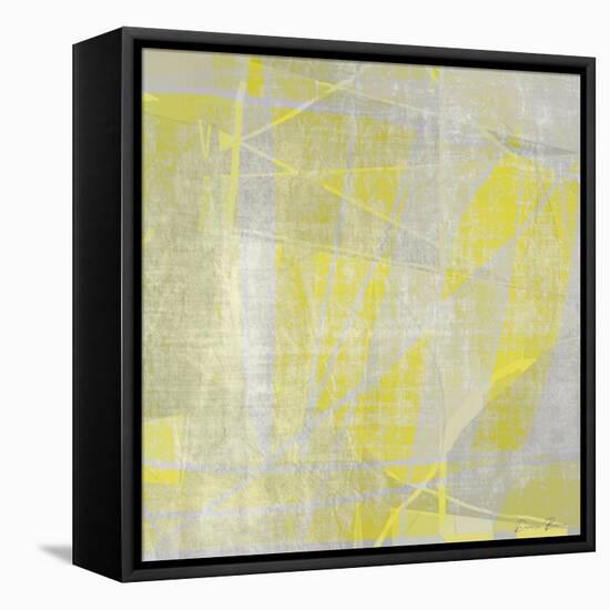 Metric Square 2-Denise Brown-Framed Stretched Canvas