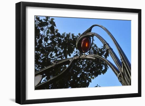 Metro Entrance, Paris - Art Nouveau-David Churchill-Framed Photographic Print