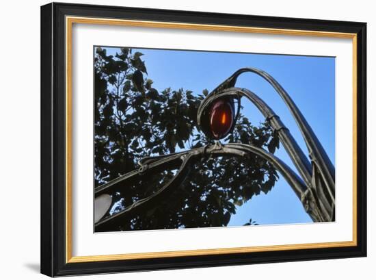 Metro Entrance, Paris - Art Nouveau-David Churchill-Framed Photographic Print