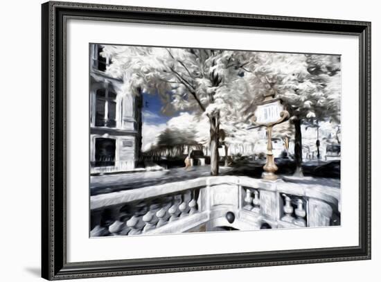 Metro - In the Style of Oil Painting-Philippe Hugonnard-Framed Giclee Print