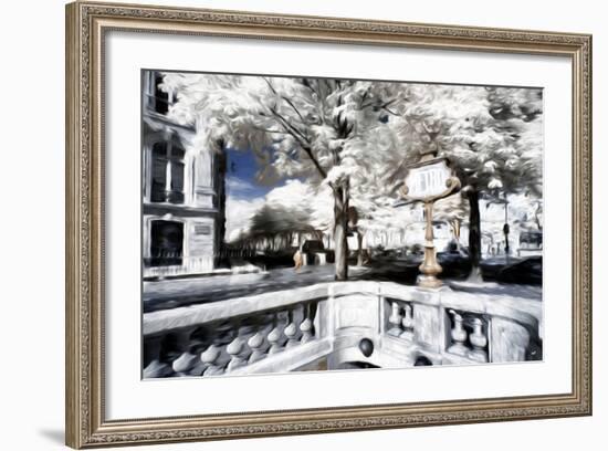 Metro - In the Style of Oil Painting-Philippe Hugonnard-Framed Giclee Print