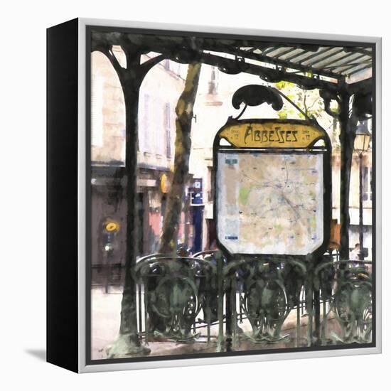 Metro Paris Abbesses-Philippe Hugonnard-Framed Premier Image Canvas