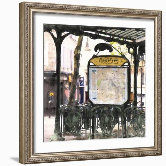 Metro Paris Abbesses-Philippe Hugonnard-Framed Giclee Print