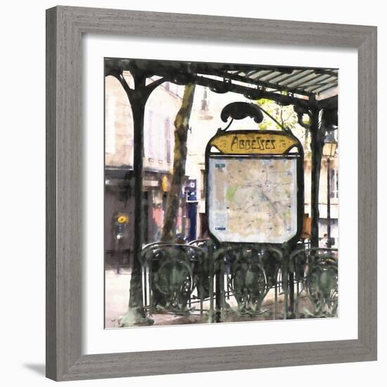 Metro Paris Abbesses-Philippe Hugonnard-Framed Giclee Print