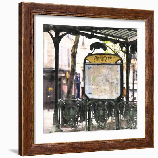 Metro Paris Abbesses-Philippe Hugonnard-Framed Giclee Print