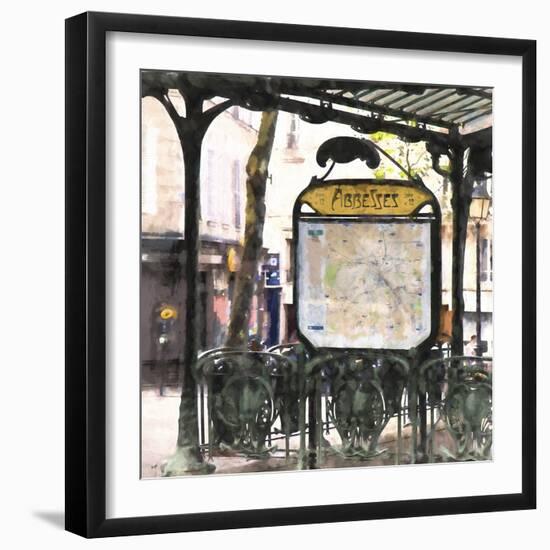 Metro Paris Abbesses-Philippe Hugonnard-Framed Giclee Print