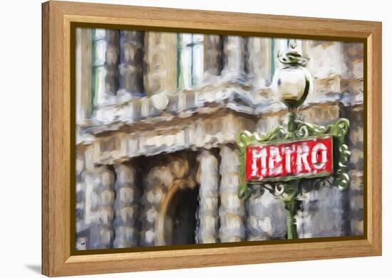 Metro Paris II - In the Style of Oil Painting-Philippe Hugonnard-Framed Premier Image Canvas