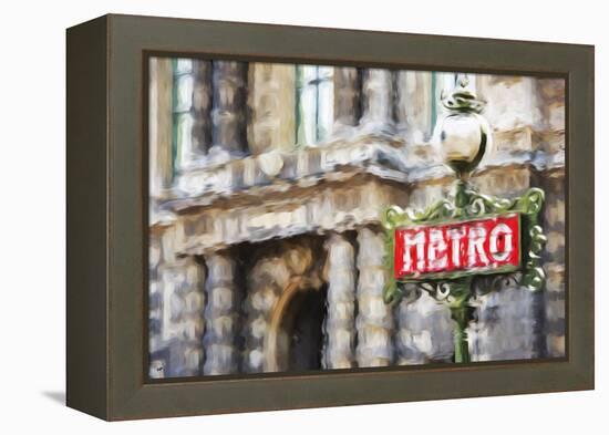 Metro Paris II - In the Style of Oil Painting-Philippe Hugonnard-Framed Premier Image Canvas