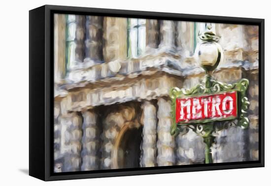 Metro Paris II - In the Style of Oil Painting-Philippe Hugonnard-Framed Premier Image Canvas