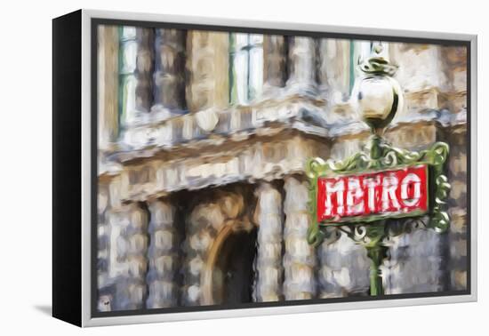 Metro Paris II - In the Style of Oil Painting-Philippe Hugonnard-Framed Premier Image Canvas