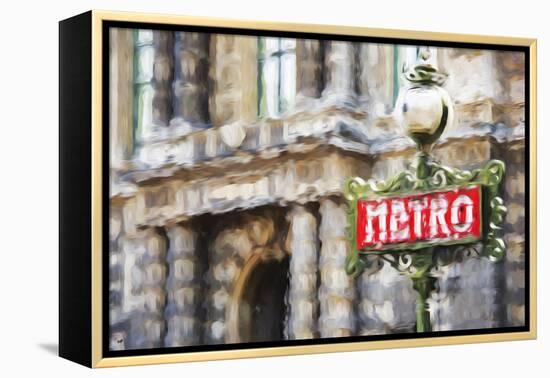 Metro Paris II - In the Style of Oil Painting-Philippe Hugonnard-Framed Premier Image Canvas