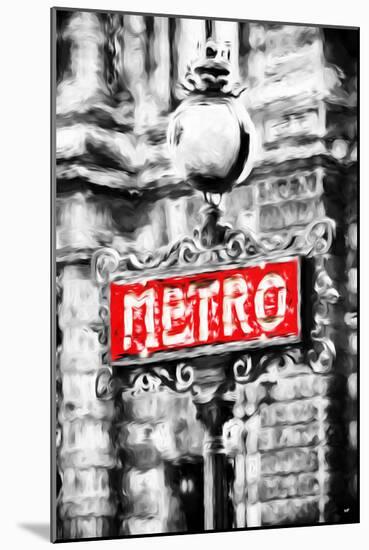 Metro Paris - In the Style of Oil Painting-Philippe Hugonnard-Mounted Giclee Print