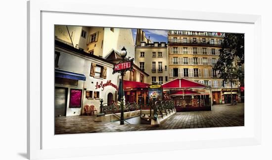 Metro Saint-Michel, Paris-Stephane Rey-Gorrrez-Framed Art Print