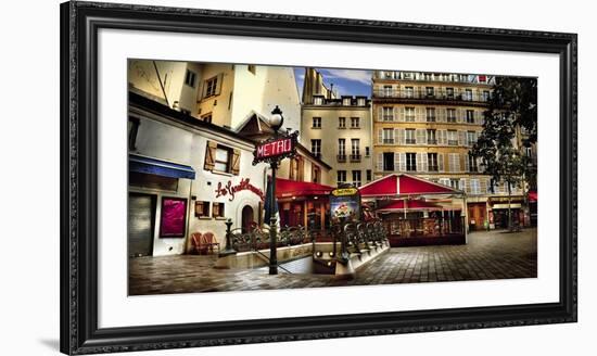 Metro Saint-Michel, Paris-Stephane Rey-Gorrrez-Framed Art Print