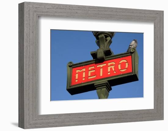 Metro Sign Paris-Hans Peter Merten-Framed Photographic Print