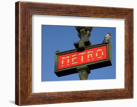 Metro Sign Paris-Hans Peter Merten-Framed Photographic Print