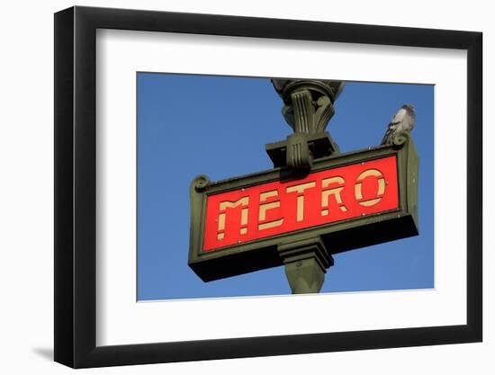 Metro Sign Paris-Hans Peter Merten-Framed Photographic Print