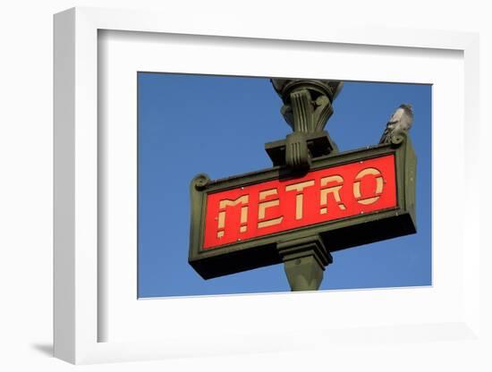 Metro Sign Paris-Hans Peter Merten-Framed Photographic Print