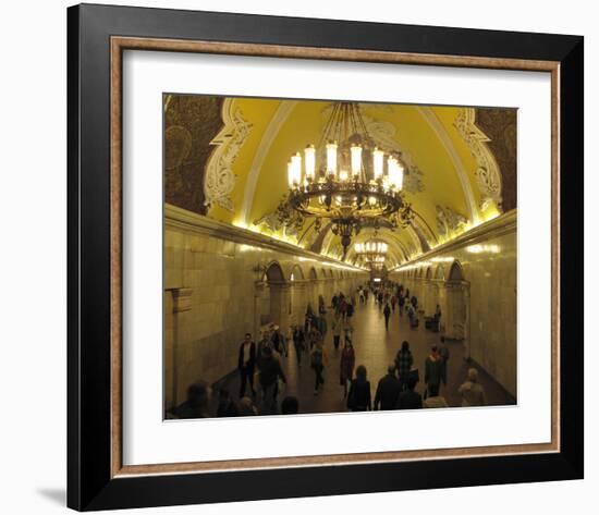 Metro Station Komsomolskaja, Moscow, Russia-null-Framed Art Print