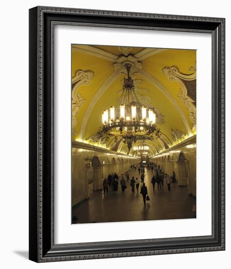 Metro Station Komsomolskaja, Moscow, Russia-null-Framed Art Print