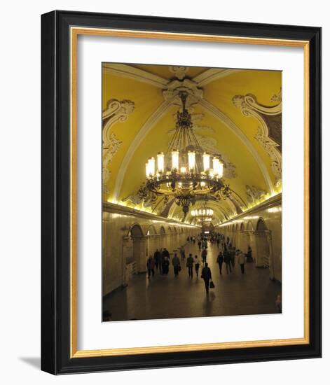 Metro Station Komsomolskaja, Moscow, Russia-null-Framed Art Print
