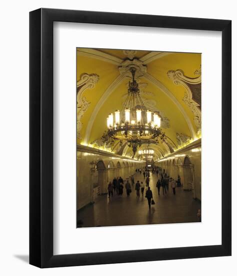 Metro Station Komsomolskaja, Moscow, Russia-null-Framed Art Print