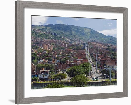 Metrocable Gondola, Medellin, Colombia, South America-Christian Kober-Framed Photographic Print