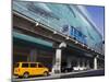 Metromover and Mural by Wyland on Se 1st Street, Miami, Florida, USA, North America-Richard Cummins-Mounted Photographic Print