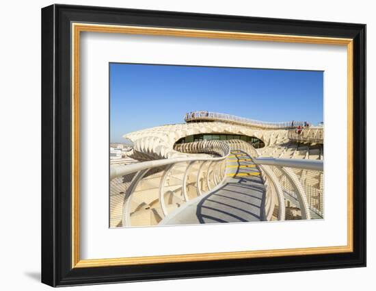 Metropol Parasol walkways, Plaza de la Encarnacion, Spain-Neale Clark-Framed Photographic Print