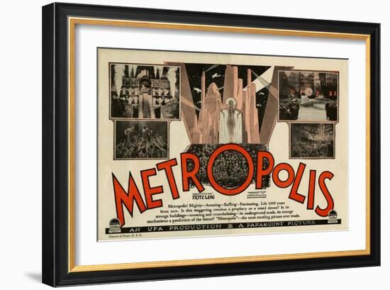 Metropolis, 1926-null-Framed Art Print